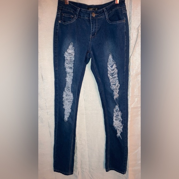 BQB Women’s Distressed Skinny Jeans Size 7 - Picture 1 of 8
